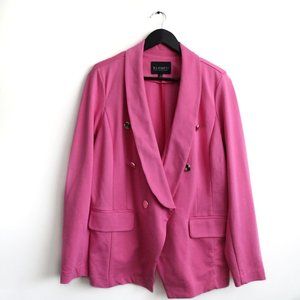 ELOQUII Double Breasted Pink Ponte Blazer